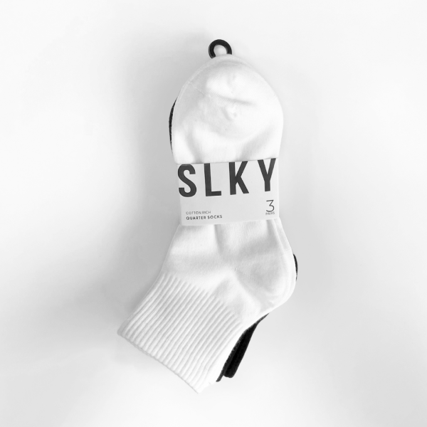 SLKY Quarter Socks 3pp