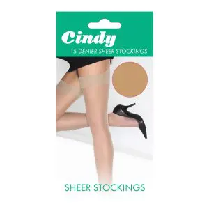 15 Den Sheer Plain Knit Stockings