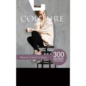 Fashion Velvet Fleece Footless Tights