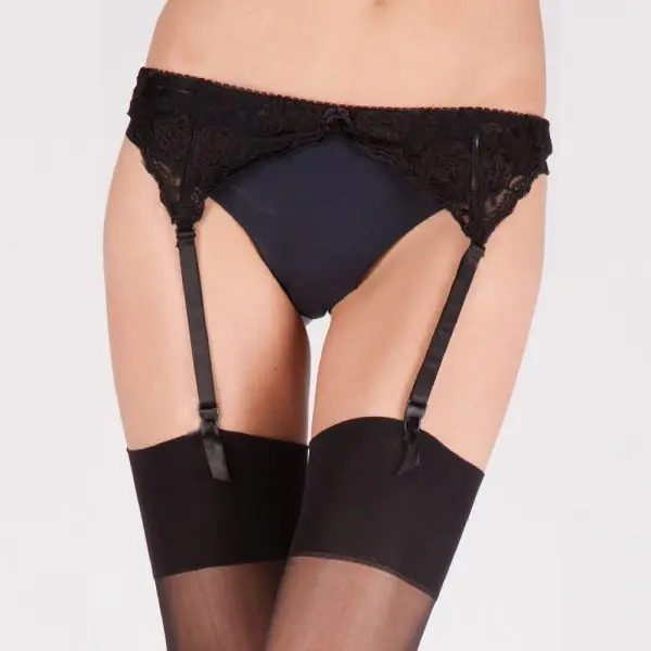 Narrow Lace Suspender Belts