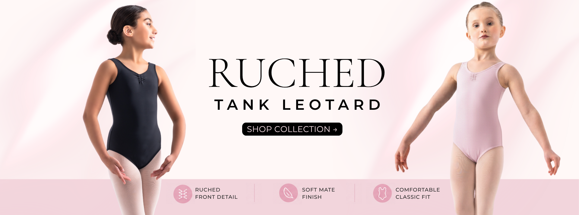 PINK RUCHED LEOTARD