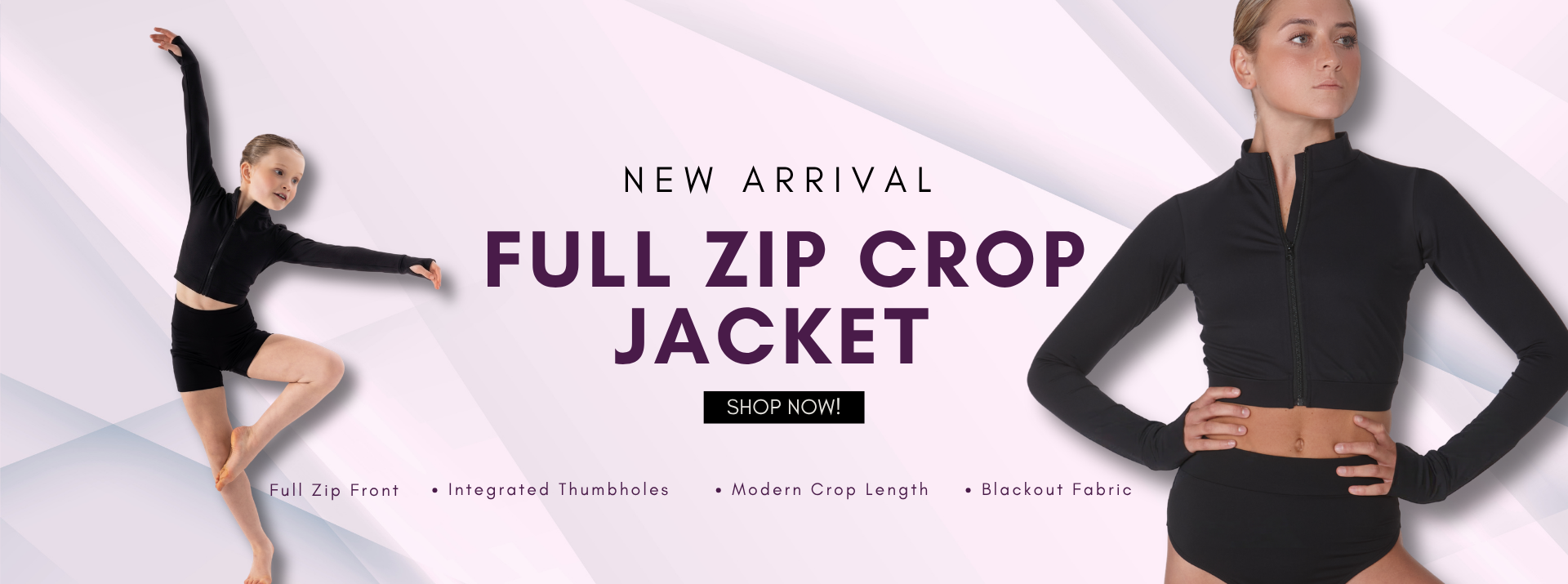 Full Zip Crop Jacket