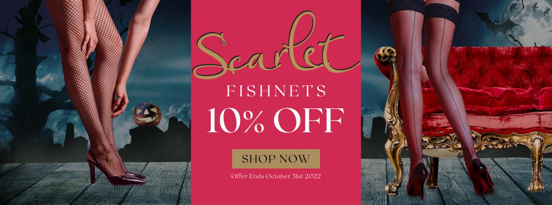 10% Scarlet Fishnets