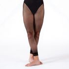 Silky Dance Footless Fishnets With Lace Trim