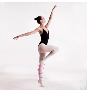 Silky Adults Intermediate Pink Convertible Foot Dance Ballet Tights Sizes S M L