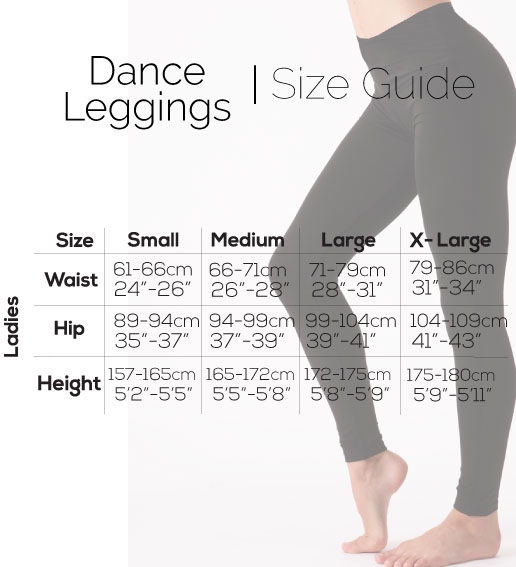 Size guide Silky Dance leggings