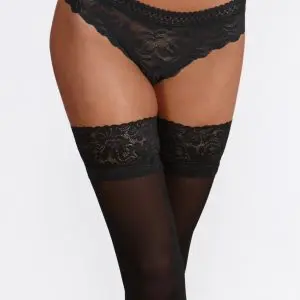 40 Den Opaque Lace Top Hold Ups