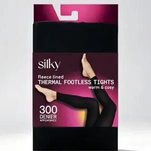 300 Denier Fleece Footless Tights