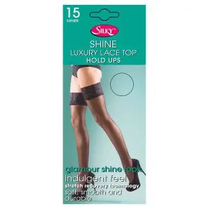 Shine Lace Top Hold Ups